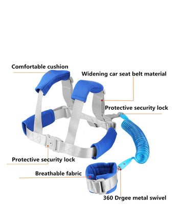 Baby Anti Lost Wrist Link -Anti Lost Backpack Leash Baby Leash Safety Walking Leash Wrist Link With Upgraded Safety Locks For Ki