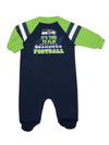 Gerber Unisex Baby Baby Boys Nfl Footed Sleep And Play, Team Color, 6-9 Months