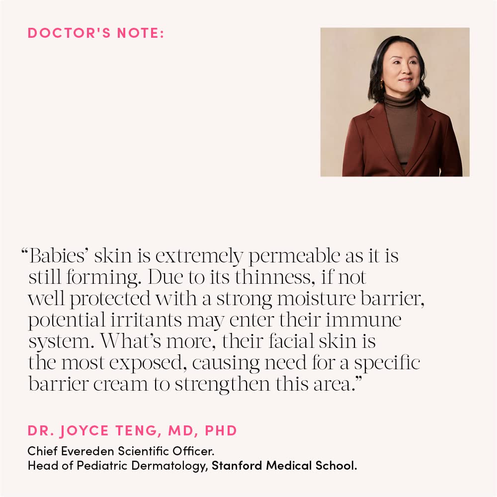 Evereden Ultra Light Baby Face Cream, 1.7 Oz | Clean And Natural Baby Care | Non-Toxic And Fragrance Free Baby Moisturizer | Pla