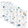 TERI BERI Muslin Cotton Burping Towels for Newborn Baby Extra Soft Large Hankies Reusable Napkins for Infants Toddlers (Pack of