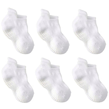 La Active Non Slip Grip Ankle Boys And Girls Socks With Non Skid For Babies Toddlers And Kids Back To School