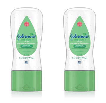 Johnsons Baby Oil Gel Aloe And Vitamin-E 6.5 Ounce (192Ml) (Pack Of 2)