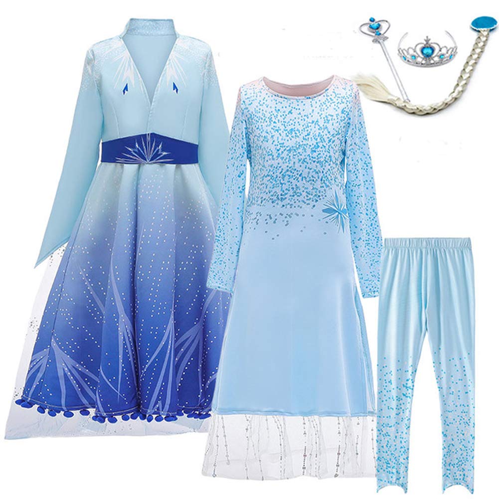 Lzh Little Girls Dress Princess Fancy Dresses Outfits Pants Long Sleeve Dress Up+Accessories
