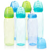 Evenflo Feeding Premium Proflo Vented Plus Polypropylene Baby, Newborn And Infant Bottles - Helps Reduce Colic - Teal/Green/Blue