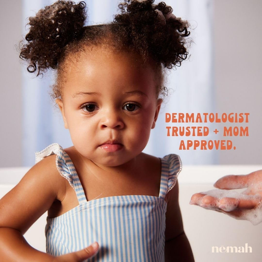 Nemah - 2-In-1 Baby Soap And Shampoo - Tear-Free Baby Body Wash And Shampoo With Actismart Chamomile, Jojoba Oil, & Activera Alo