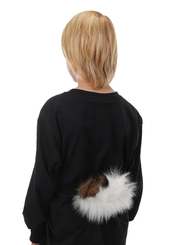 Elope Deer Fawn Furry Plush Tail Costume Accessory For Adults And Kids White