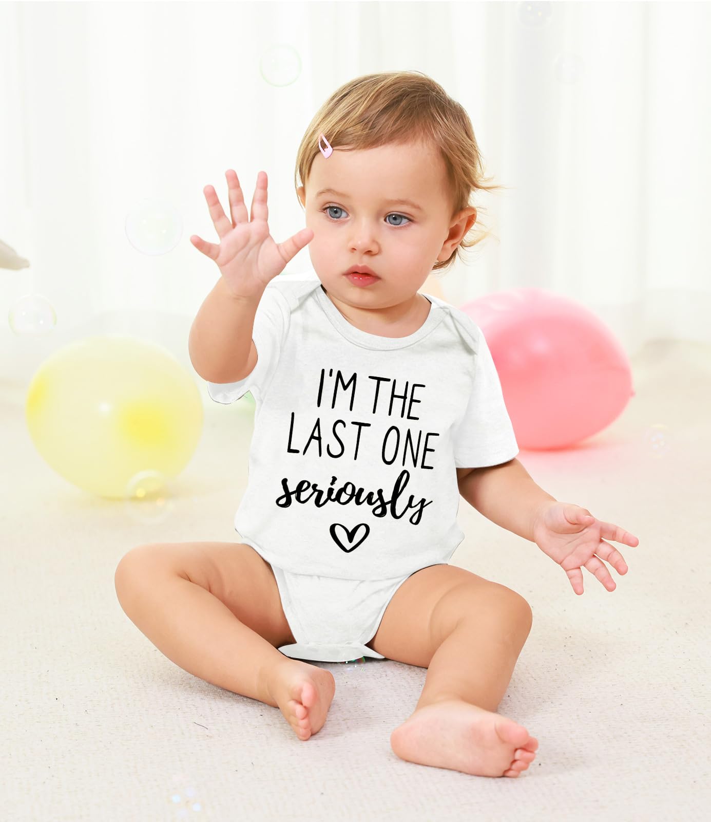 6-9 Month Boy Clothes I'M The Last One Seriously Romper Funny Bodysuit Baby Girls Cotton Outfit Letter Print Infant Bodysuit