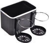 LAMTA Car Armrest Storage Box with 2 Foldable Cup Holders and Tissue Paper Dispenser, Multifunctional Central Console Organizer.