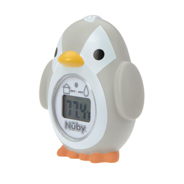 Nuby Bath And Room Digital Thermometer - Baby Thermometer For Safe And Cozy Bath And Room Temperatures - Penguin