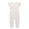 Owlivia Baby Boy Romper, Unisex Short-Sleeve Summer Outfit, 100% Organic Cotton Boy One-Piece Jumpsuit(3-6 Months, Ruffle Pink H