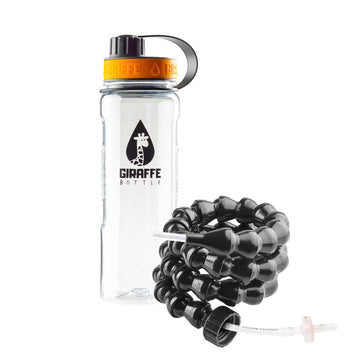 Giraffe Bottle Tower Hands Free Drinking System, Clear Tritan Bottle (Length 15 In / 38 Cm)