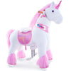 PonyCycle Official Classic U Series Ride on Horse Toy Plush Walking Animal Pink Unicorn Size 4 for Age 4-9 Ux402