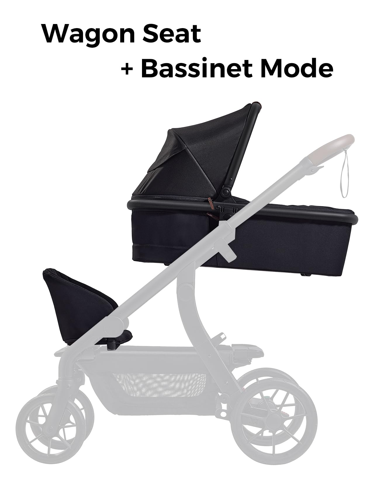 Momcozy Baby Stroller Wagon Seat Only | Extra Wagon Seat Attachment For Changego Stroller | Safety Harness | Easy Install