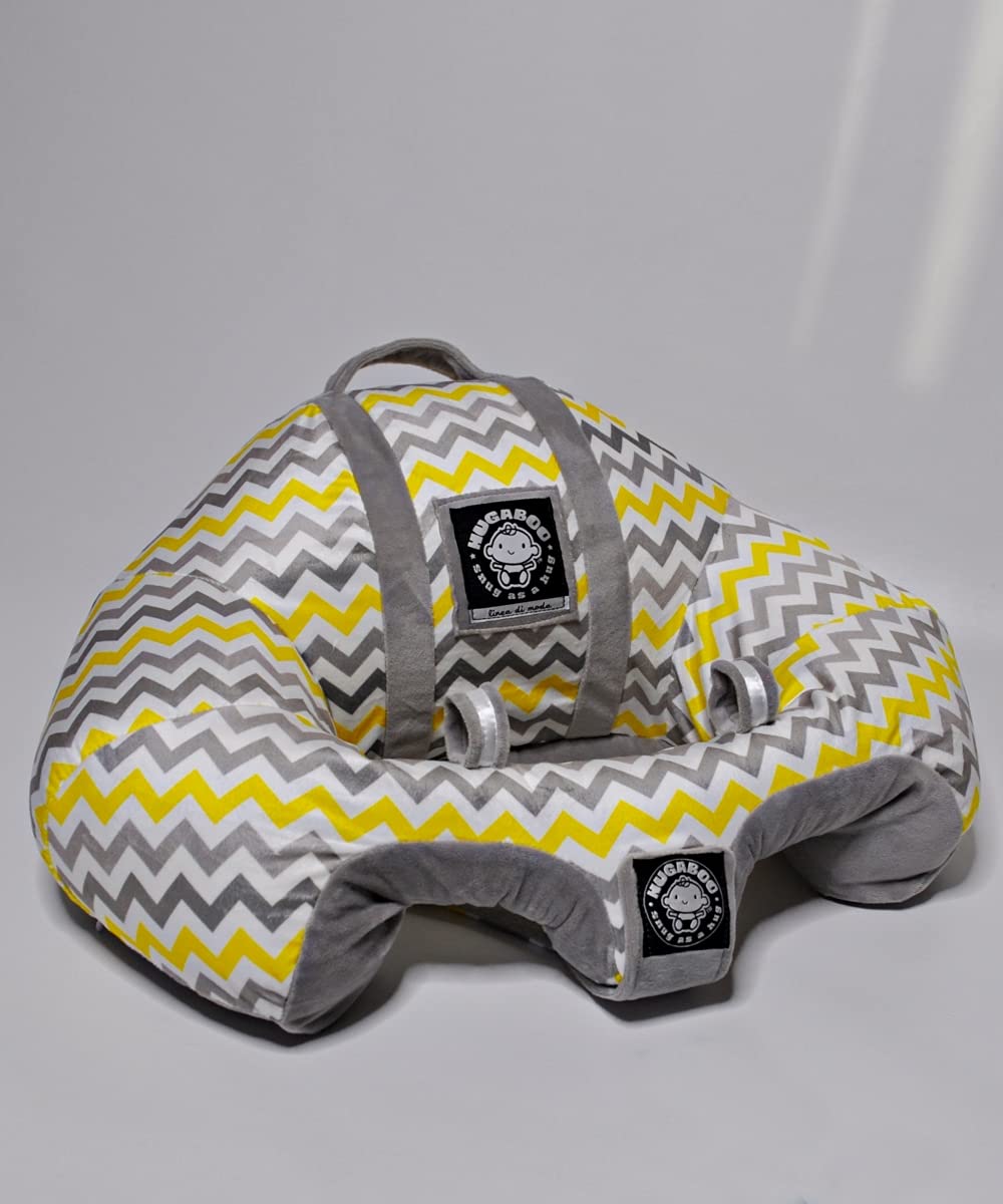Hugaboo The Original Infant Sitting Chair, Yellow Chevron/2Nd Edition