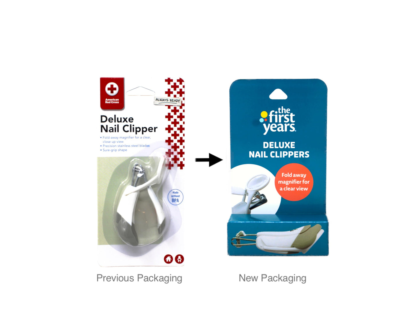 The First Years American Red Cross Deluxe Nail Clipper With Magnifier