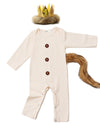 Shalofer Baby Boys Girls Where The Wild Things Are Romper Infant First Birthday Outfit (Beige,12-18 Months)