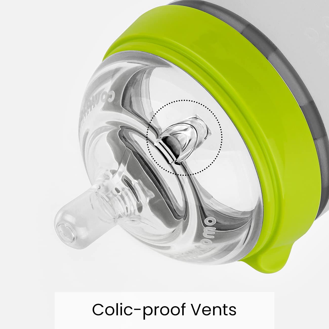 Comotomo Baby Bottle, Green, 8 Oz (2 Count)