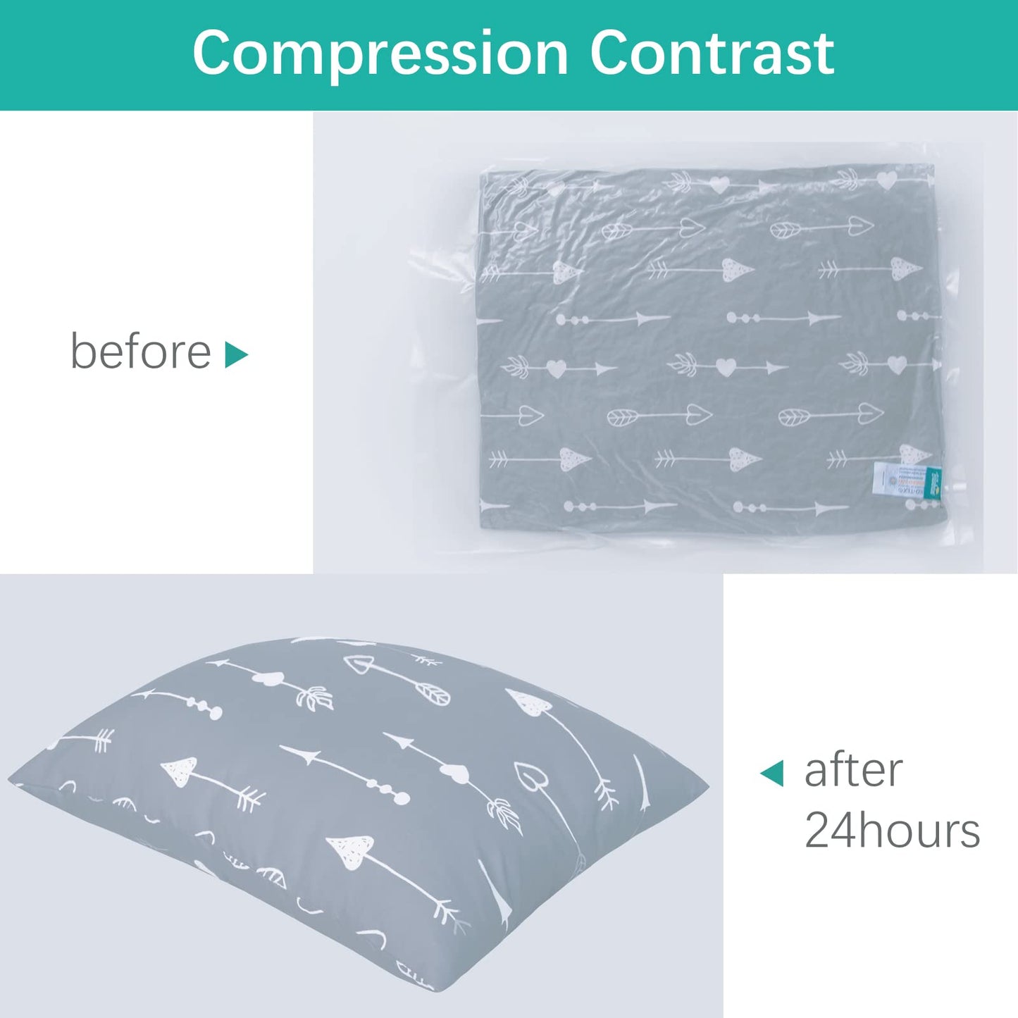 Kid Pillow For Sleeping 14' X 19' For Small Kids Travel Bed, Soft & Skin-Friendly Children Pillows For Sleeping, Machine Washa