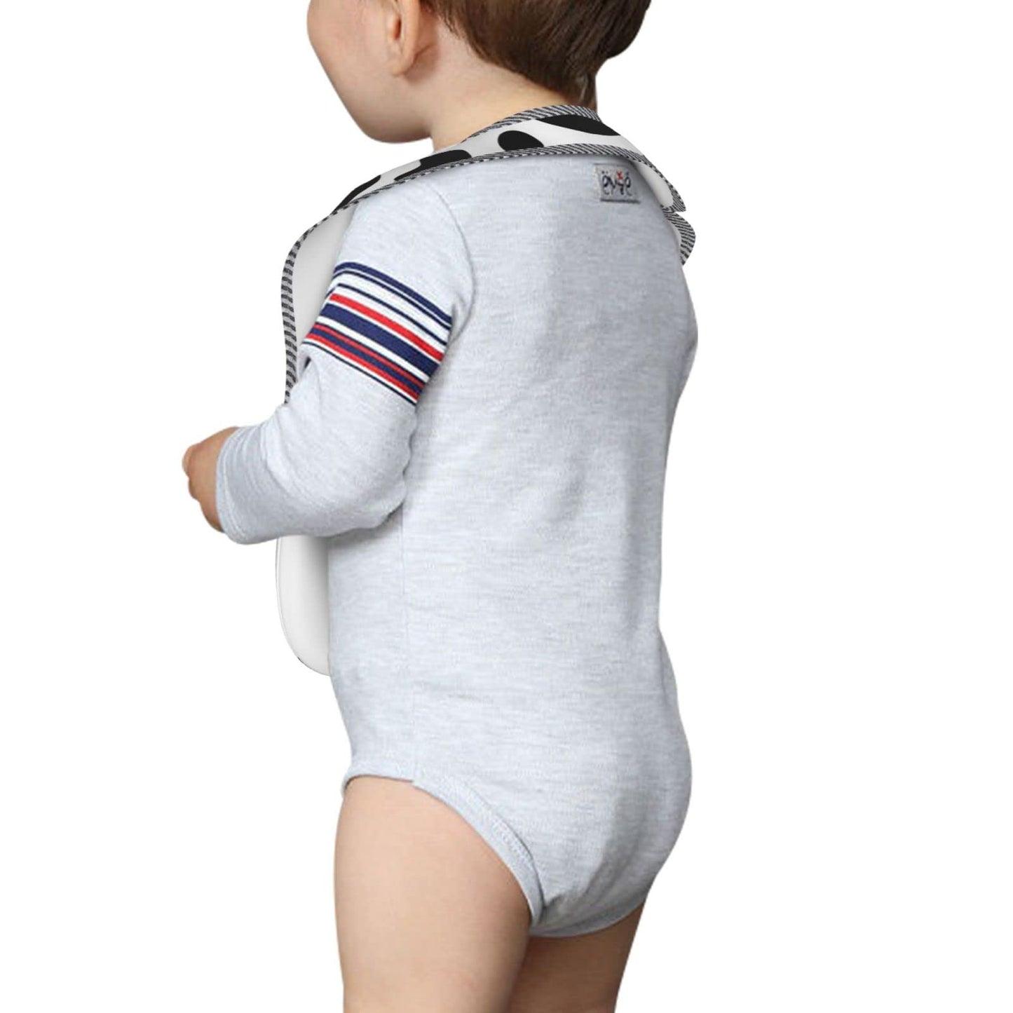 Qwalnely Cow Print Baby Stuff 2Packs Baby Bibs For 6-24 Months Waterproof Washable Fabric For Boys Girls Stuff, Newborn Toddler