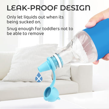 Giichen No Spill Water Bottle Caps - Bpa Free Silicone Top Protects Child'S Mouth, Replacement Spout Adapter For Toddlers To Adu