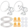 Maymom Myfit Breast Pump Kit Compatible With Medela Pump In Style Advanced Breast Pumps; 2X 29Mm Breastshields (One-Piece), 4 Va