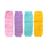 Allydrew 4 Pack Baby Leg Warmer Set & Toddler Leg Warmer Set - Ruffle Pink, Purple, Teal & Yellow