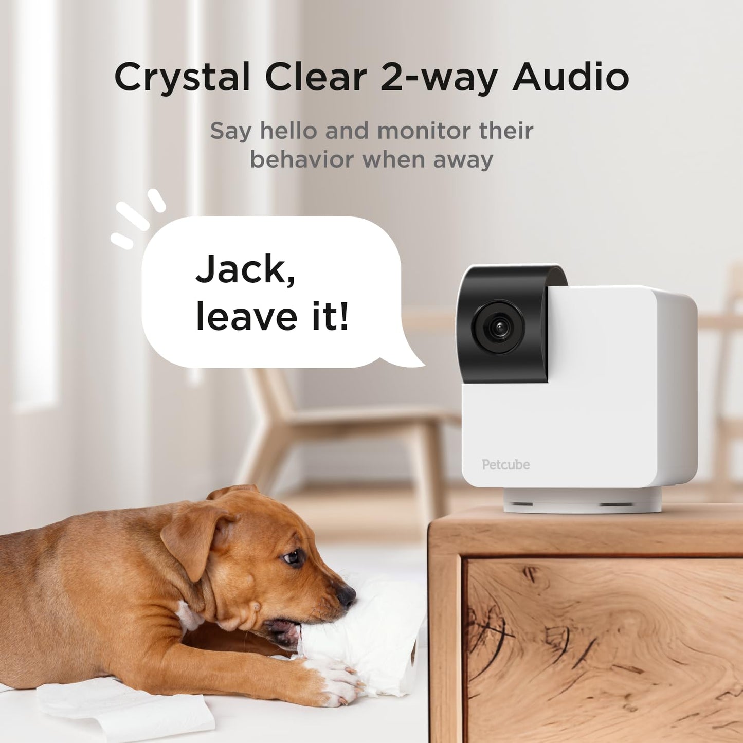 Petcube Cam 360 Camera Interactive Wifi Pet And Home Security Pan-Tilt Camera With Phone App, 1080P Hd Video, 360 Rotation, Nigh