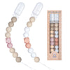 Pacifier Clips Baby Girls Christmas Gift 2 Pack