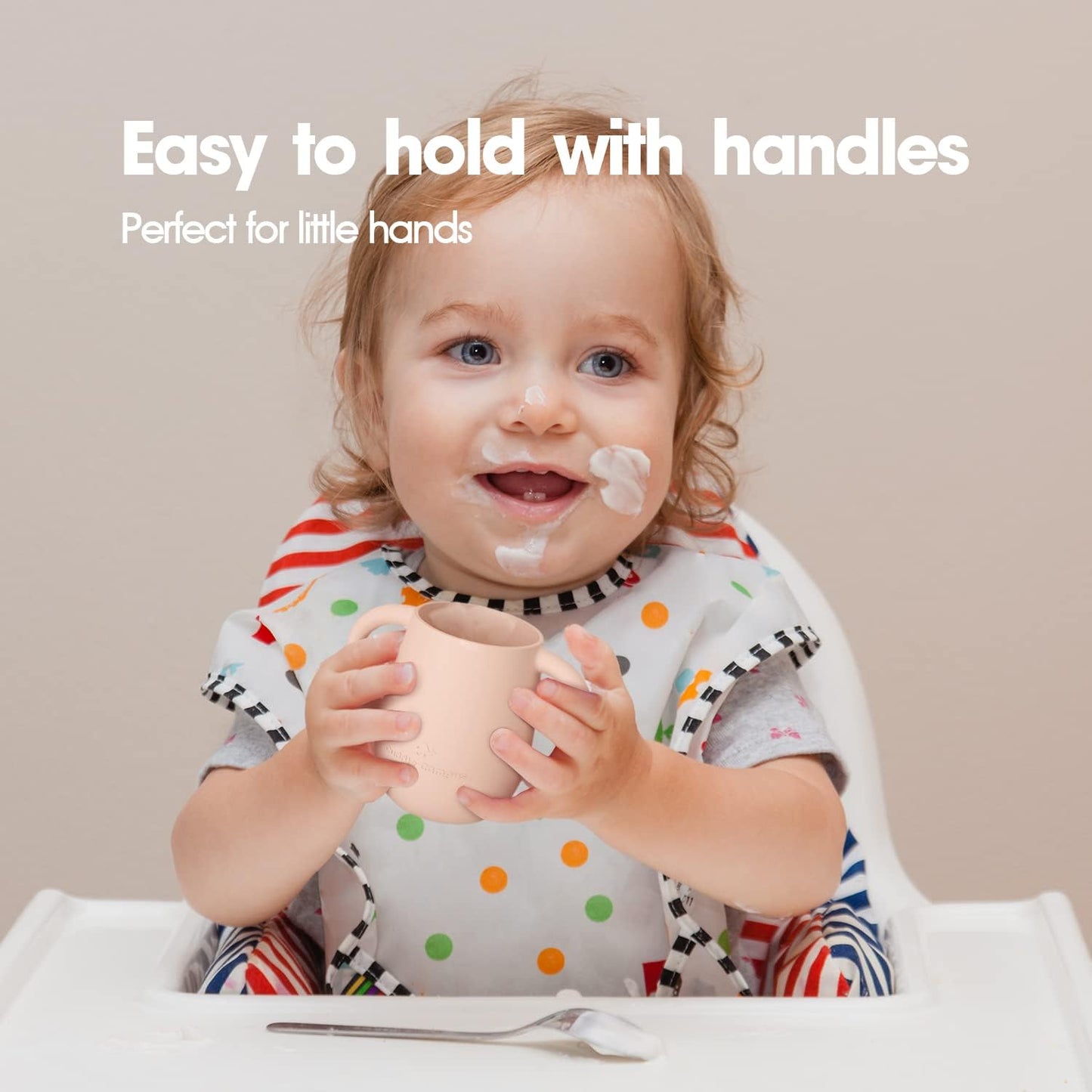 Cuddle Campus Pack Of 2 Silicone Baby Training Cup, Shatterproof Toddler Sippy Cups With Straw, Open Cup For Baby, 6+ Months 4 O