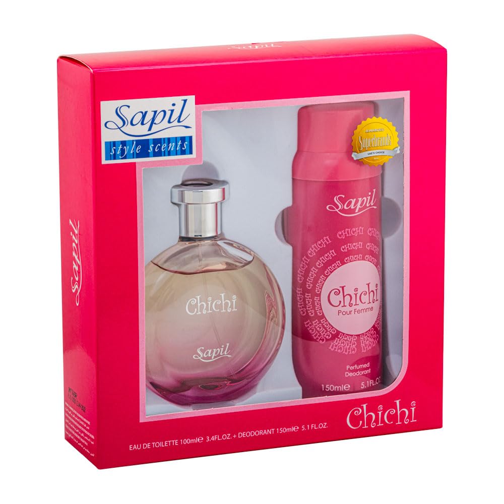 Chichi By Sapil For Women - 2 Pc Gift Set 3.4 Oz Edt Spray, 5.1Oz Deodorant Spray