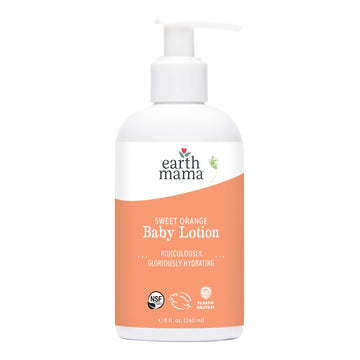 Earth Mama Sweet Orange Baby Lotion | Moisturizing Body Lotion For Dry Skin, Newborn Baby Lotion Sensitive Skin Care, Face Lotio