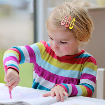 Cinaci 120 Pack Bulk Solid Plain Blank Diy Craft 5Cm/2' Silver Metal Snap Hair Clips With Hole Hair Barrettes For Women Girls B