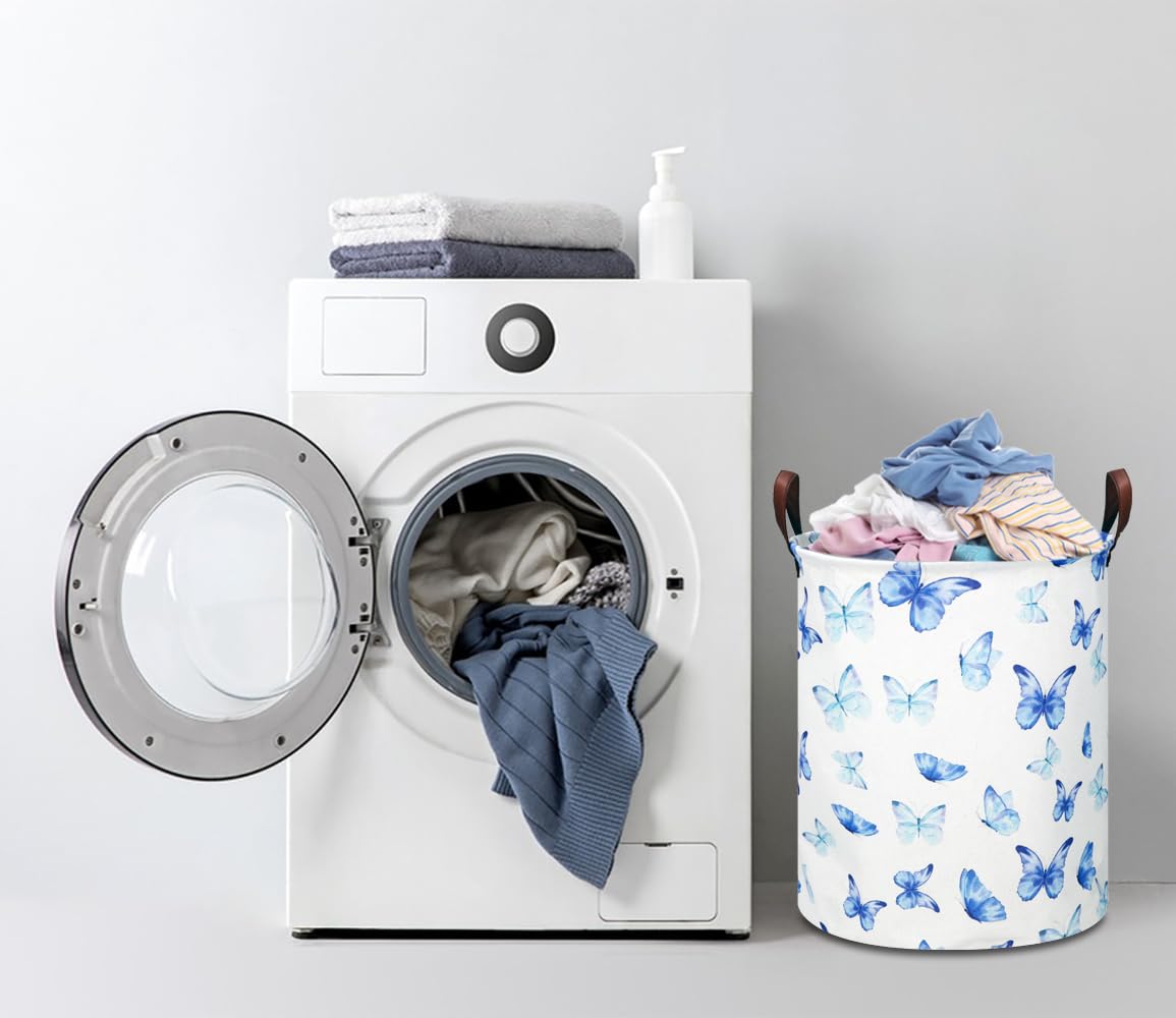 Ntaohamper Kids Laundry Hamper,Laundry Basket,Baby Nursery Hamper,Waterproof Storage Bin,Clothes Organizer,Toys Bin,Room Decor(B