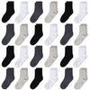 Gentaby Kids Socks,Crew Socks Newborn/Toddler For Children Boys Girls Cozy Athletic Socks, 24Pairs,2T-4T