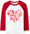 Tkria Baby Girl Shirt Heart Love Cake Valentine Day Top Shirt Kids Girl Long Sleeve Outfits Love Candy Toddler Outfit 3T