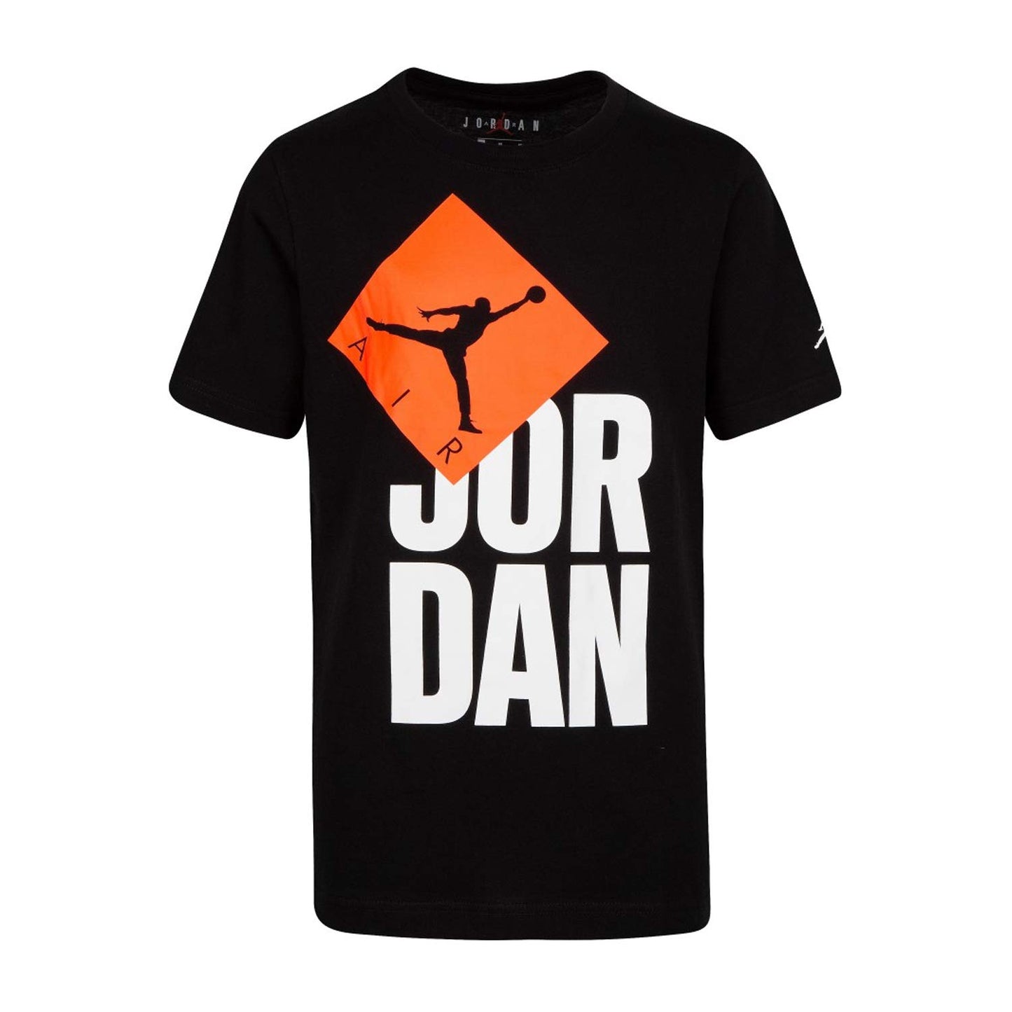 Nike Jdb Jordan Bof Logo T-Shirt Nera Da Bambino 957365-023 Nero
