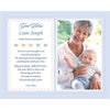 Poetry Gifts Baptism For New Baby Boy Grandson, Personalized Keepsake 8X10 Custom Print