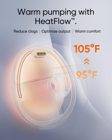 Eufy Wearable Breast Pump S1 Pro, Electric Hands-Free Breast Pump With Heating Technology, Portable Charging Case, App-Controlle