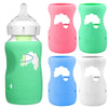 4 Pack Silicone Sleeves for Dr. Browns Natural Glass Bottles - Drop Protection Baby Bottle Sleeves,Compatible with Dr. Browns