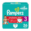 Pampers Cruisers 360 Diapers - Size 3, 26 Count, Pull-On Disposable Baby Diapers, Gap-Free Fit