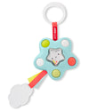 Skip Hop Baby Sensory Toy with Rattle Beads and Textured Teether Silver Lining Cloud Pop Star Baby Fidget Toy Age 9m+