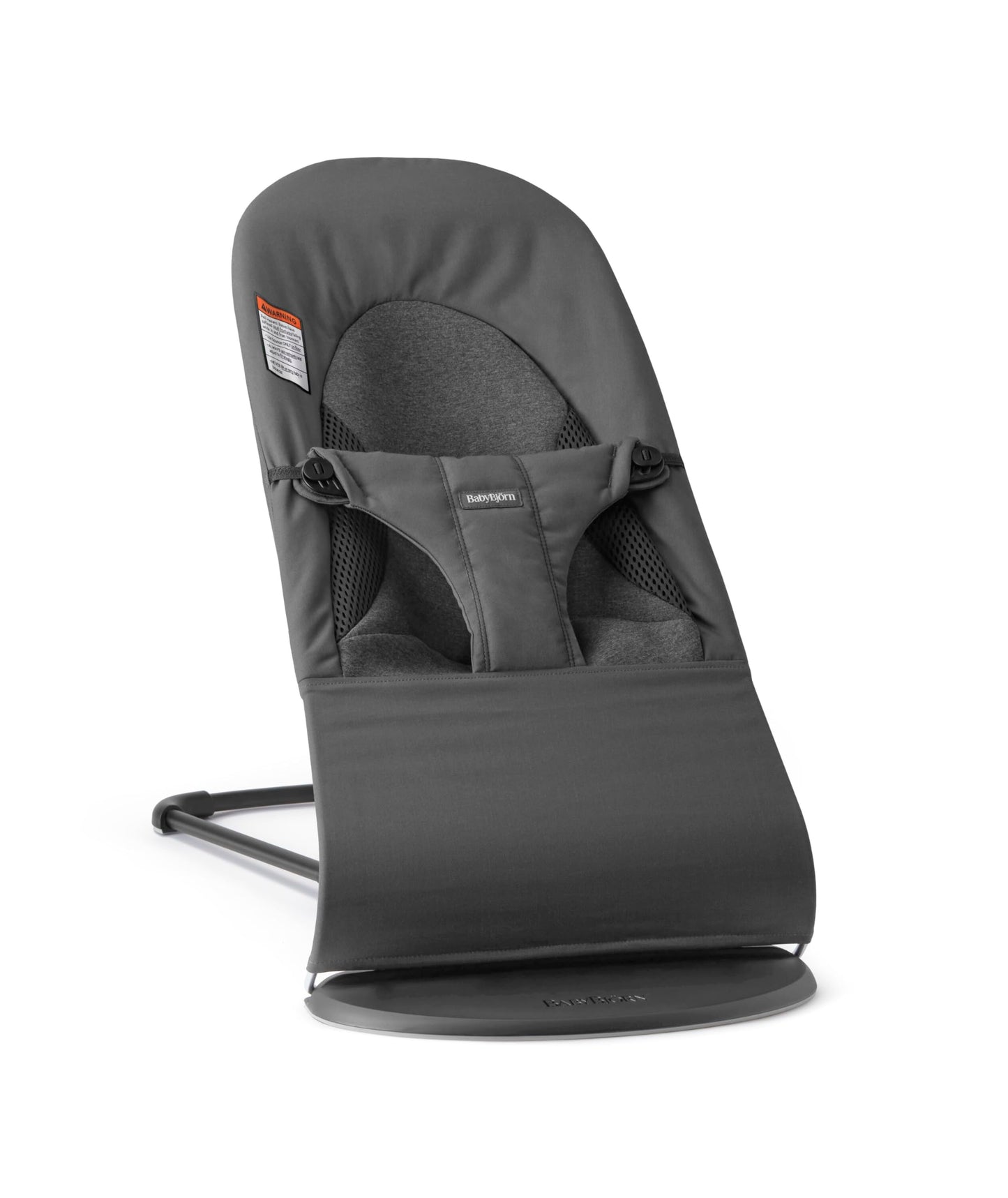 Babybjrn Bouncer Balance Soft, Dark Gray, Woven/Jersey, Tri-Fabric | 2-In-1 Adjustable Baby Bouncer Seat And Toddler Chair, Newb