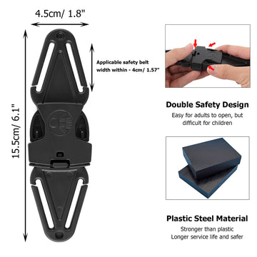 Anti Escape Safety Clip Baby Harness Chest Clips, Chest Strap Lock Prevent Children/Kids(Under 1.5 Years Old) Taking Their Arms