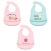 Hudson Baby Unisex Baby Silicone Bibs, Cute Fruit, One Size