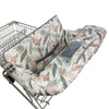 Shopping Cart Cover For Baby, 2 In 1 High Chair Cover For Restaurant Seat & Grocery Cart Cover For Babies, Thick Padded With Cle