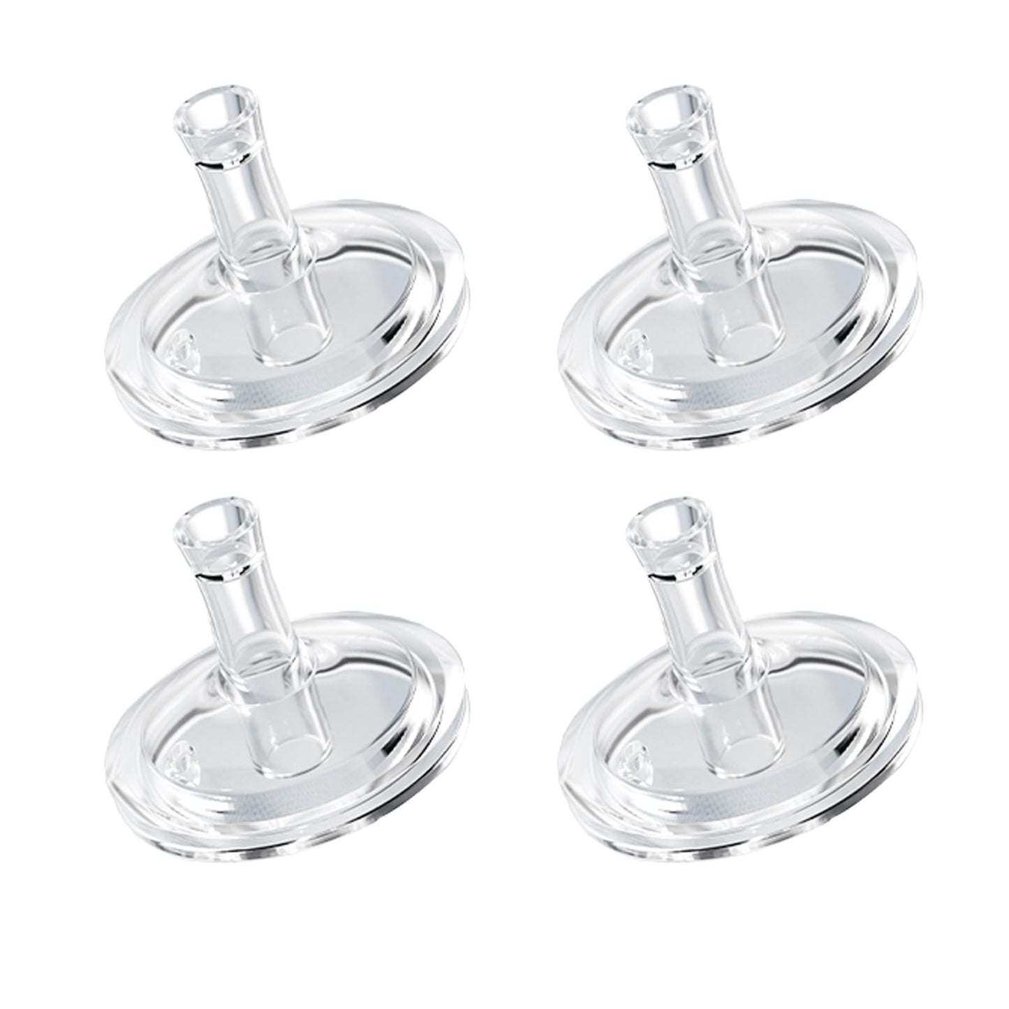 Sippy Cup Straw Nipples for Philips Avent Natural Baby Bottles, Trainer Cup Top Food Grade Silicone Soft Nipple, 8m+, Pack of 4