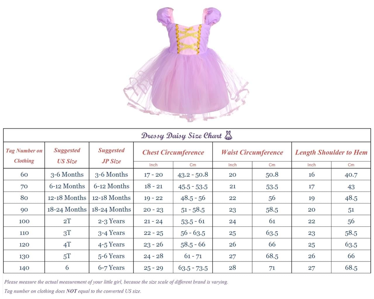 Dressy Daisy Princess Tulle Dress Fancy Party Costume With Crown And Accessories Halloween Birthday Outfit For Little Kids Girls