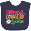 Inktastic Official Cookie Tester Christmas Cookies Baby Bib Navy Blue 336Da
