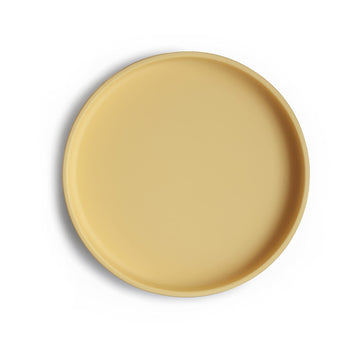 mushie Classic Silicone Suction Plate | BPA-Free Non-Slip Design (Daffodil)
