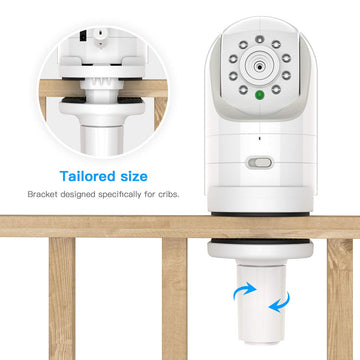 Holaca Baby Monitor Mount Bracket For Infant Optics Dxr-8 Infant Optics Dxr-8 Pro Baby Monitor, Compatible With Universal Baby C